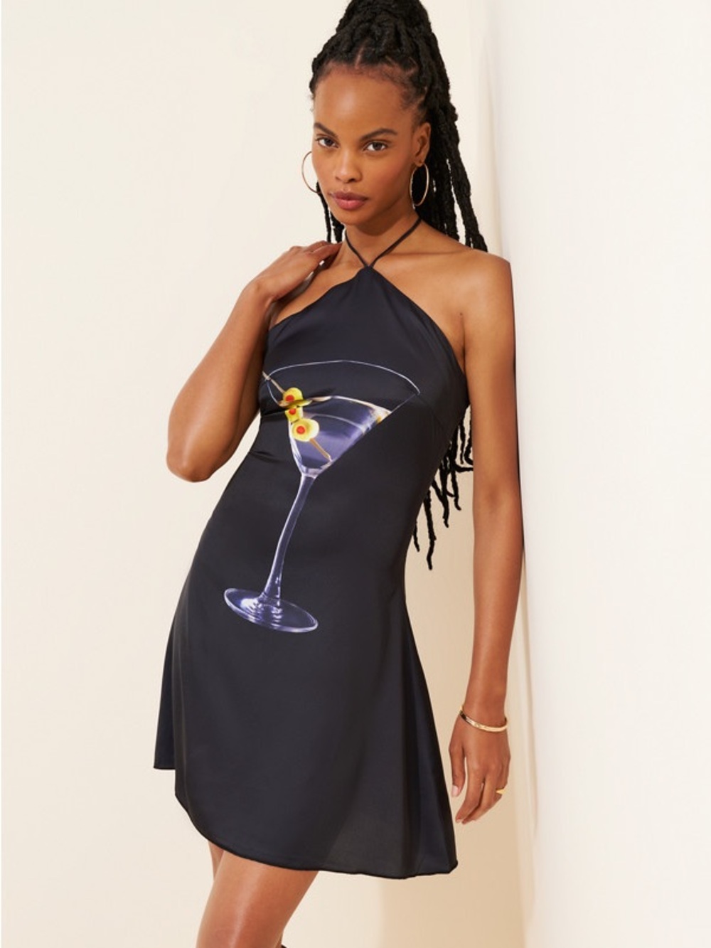 Tyler McGillivary Nadia Halter Dress in Martini Size M